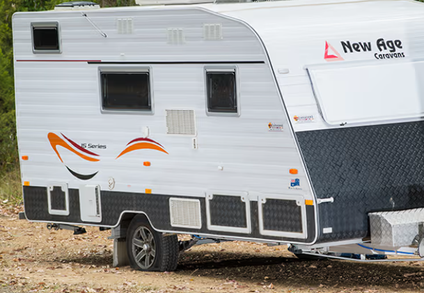 caravan flat tyre