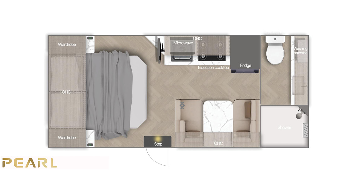Zodiac Pearl caravan layout