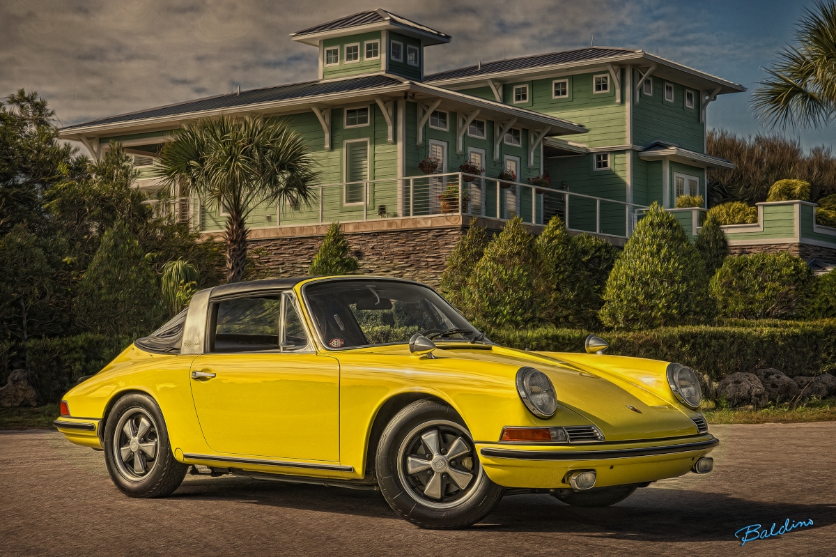 Porsche 911 Targa photographed in Florida, illustrating today's collector car market.