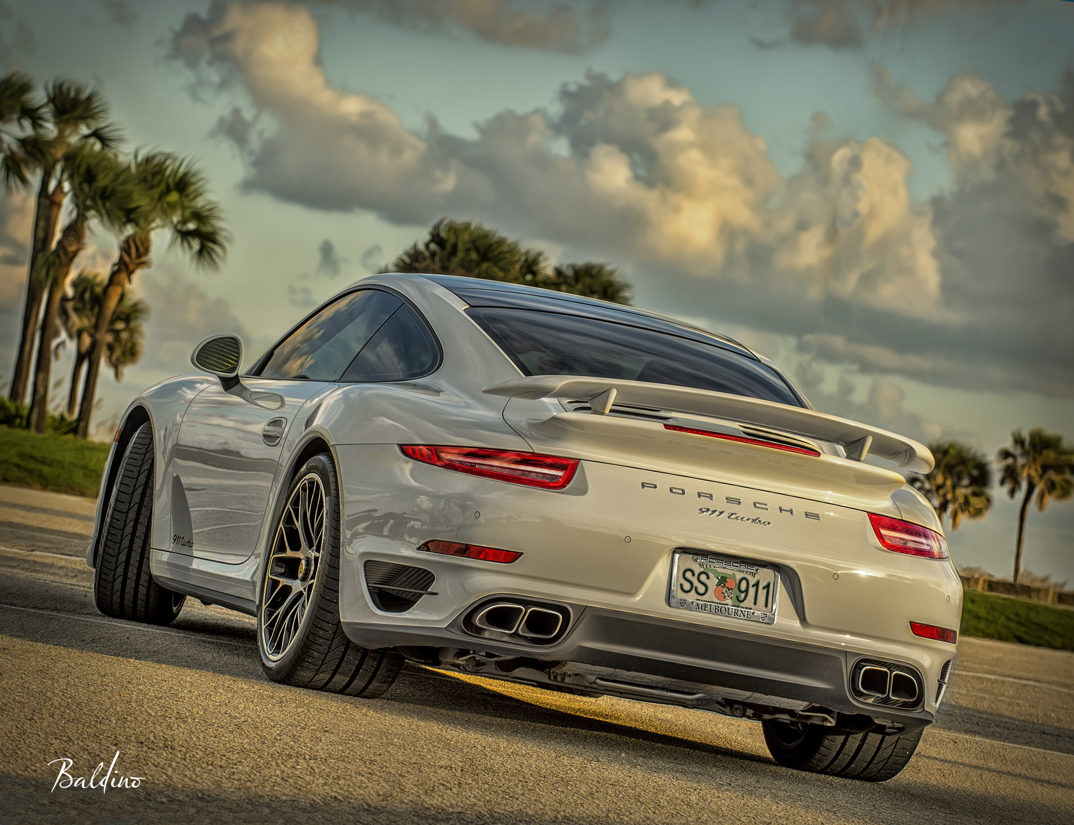 Porsche 911 Targa photographed in Florida, highlighting a modern collector automobile.